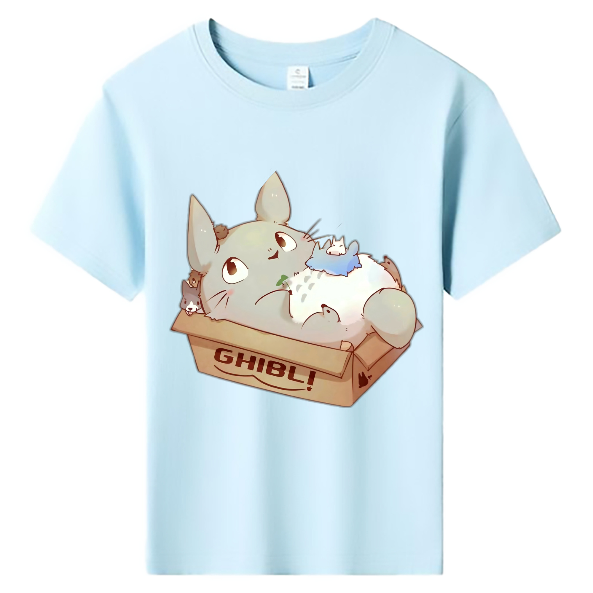 （画像用） となりのトトロ 草壁メイ 草壁サツキ My Neighbor Totoro Satsuki Kusakabe Mei Kusakabe 綿100％キッズTシャツ（フロントプリント）
